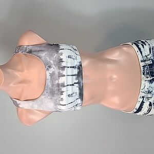 Onzie Tiè Dye Sports Bra Size Large Activewear Comfy Sporty Gym